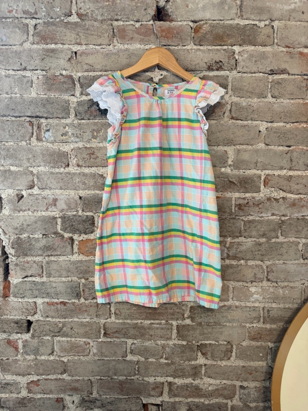 crown & ivy pastel rainbow striped girls dress